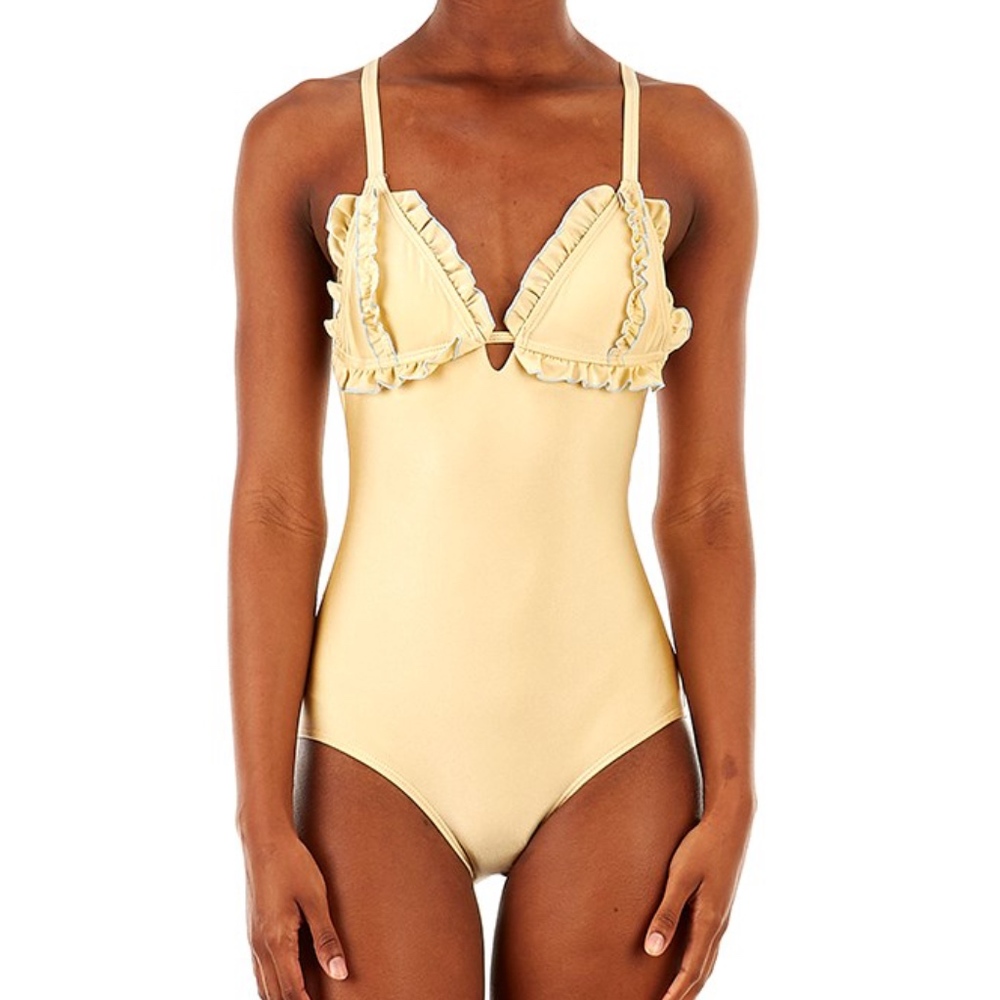 HP 🎉 Marilyn Monroe Ruffle Trim One Piece